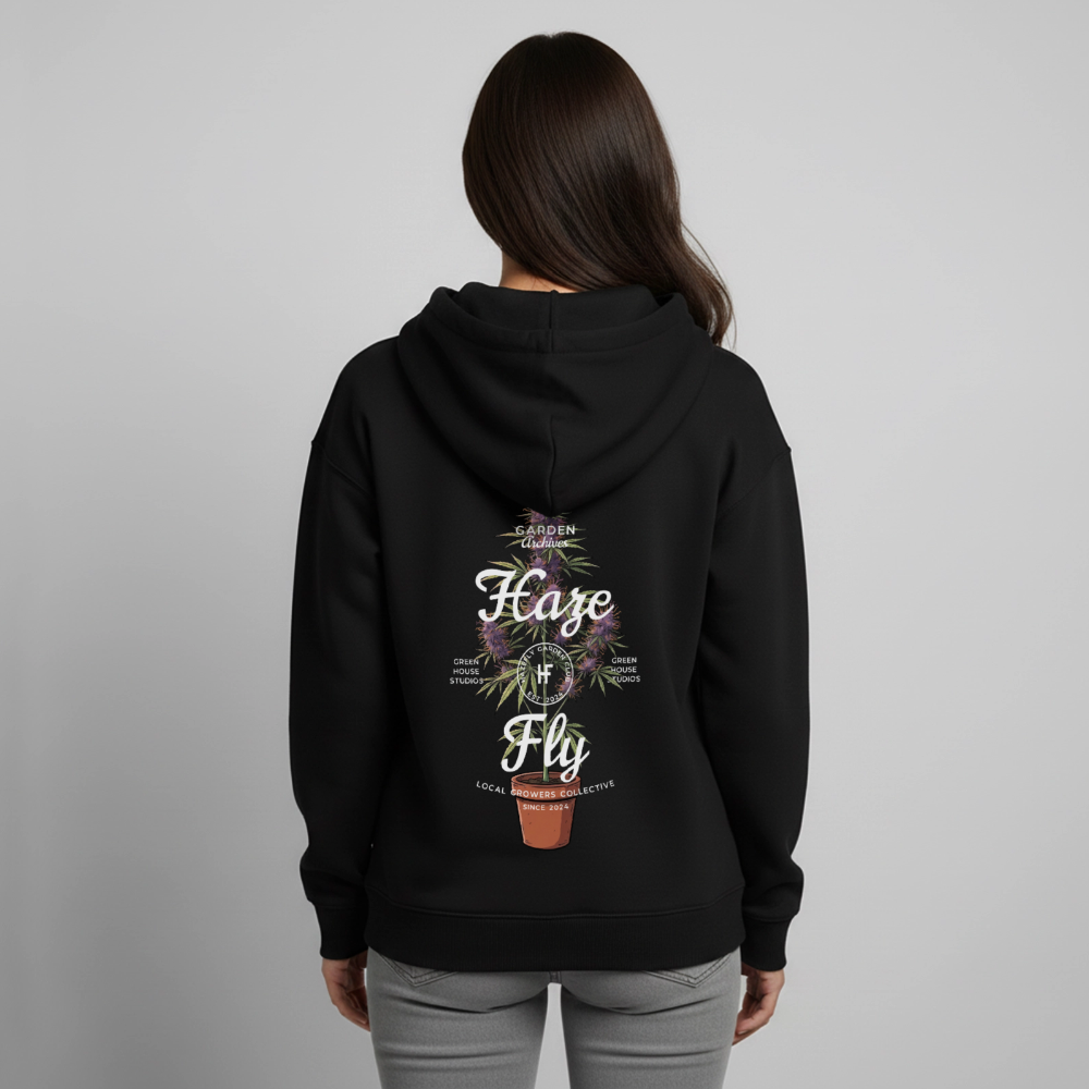 GROW COLLECTIVE Oversized Unisex Bio-Hoodie - Schwarz