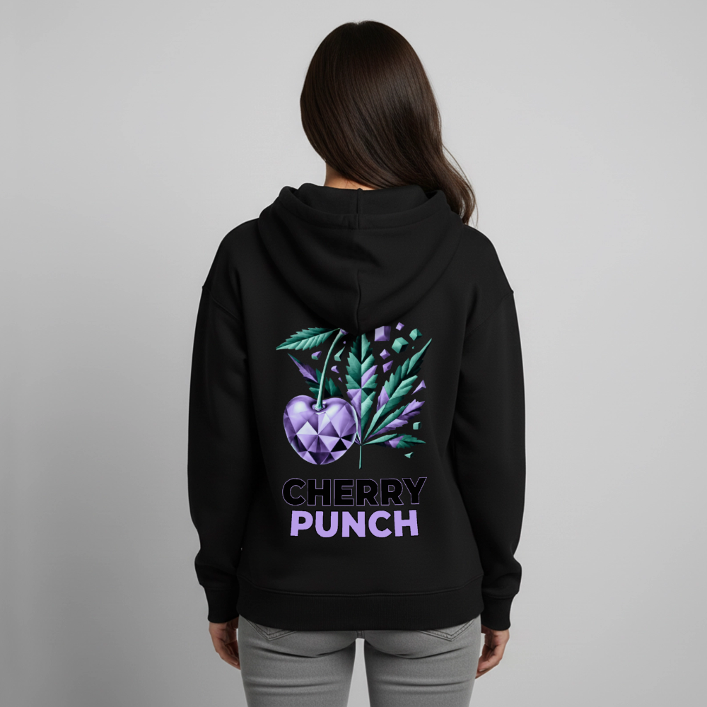 CHERRY PUNCH Oversized Unisex Bio-Hoodie - Schwarz