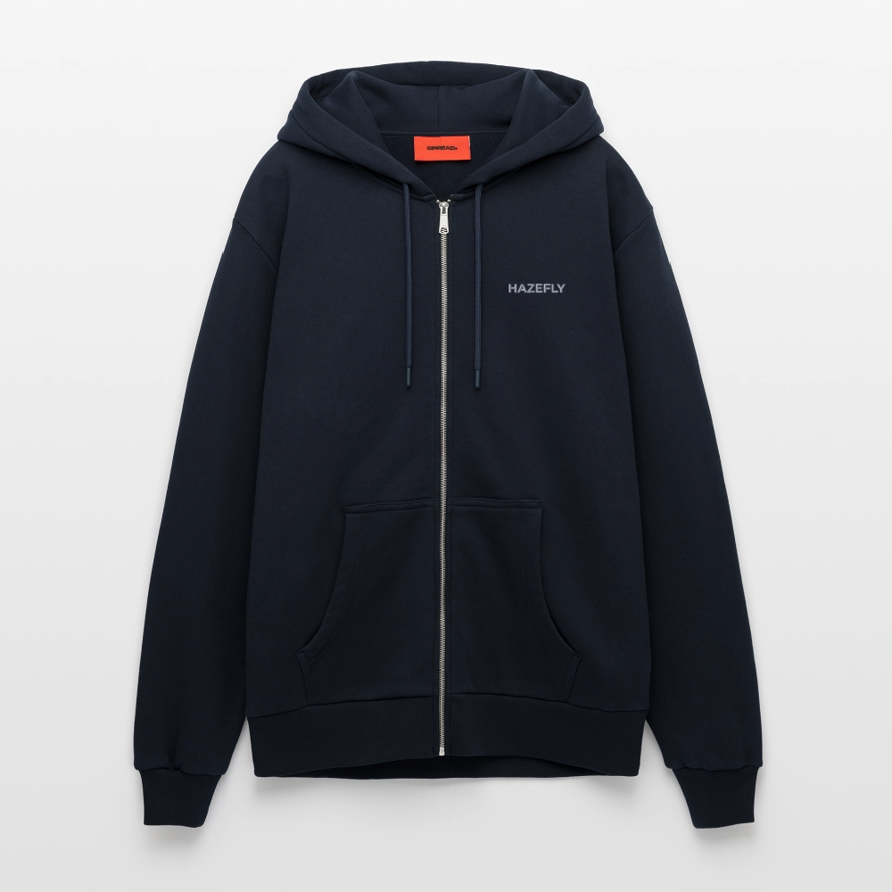 HF SIGNATURE Organic Relaxed Kaputzenjacke - DARK NAVY