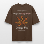 TRUE ORANGE Oversized Unisex Bio T-Shirt - Dunkelbraun