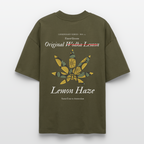 TRUE LEMON Oversized Unisex Bio T-Shirt - Khaki