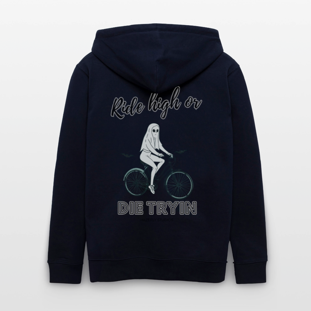 RIDE HIGH Unisex Bio-Kapuzenjacke - Navy