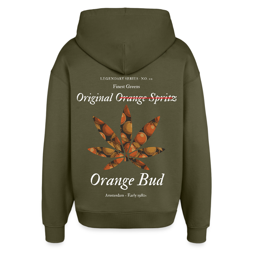 TRUE ORANGE Oversized Unisex Bio-Hoodie - Khaki