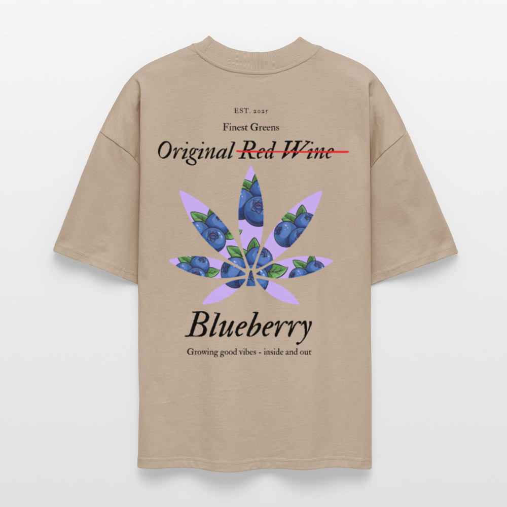 TRUE BERRY Oversized Unisex Bio T-Shirt - Steingrau