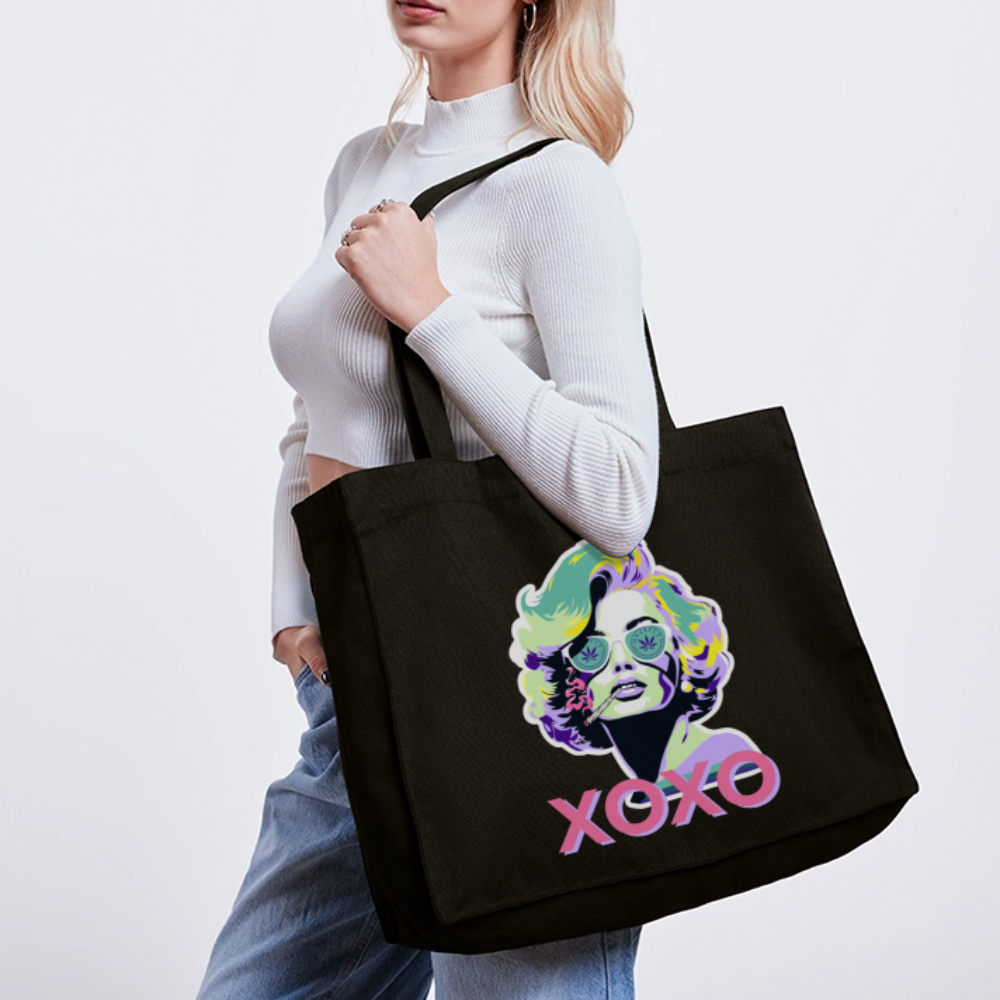 MARYLIN XOXO recycelter Shopping Bag - Schwarz