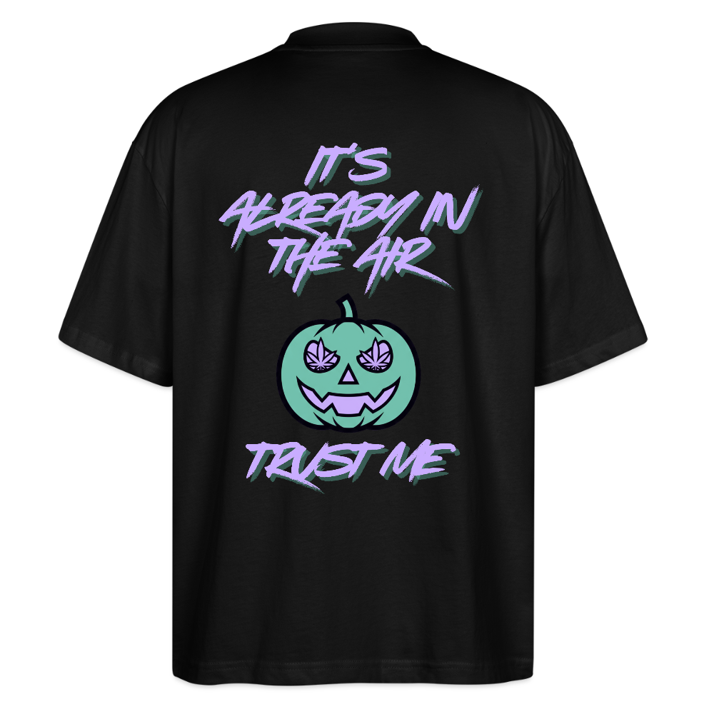 PUMPKIN VIBE Oversized Unisex Bio T-Shirt - Schwarz