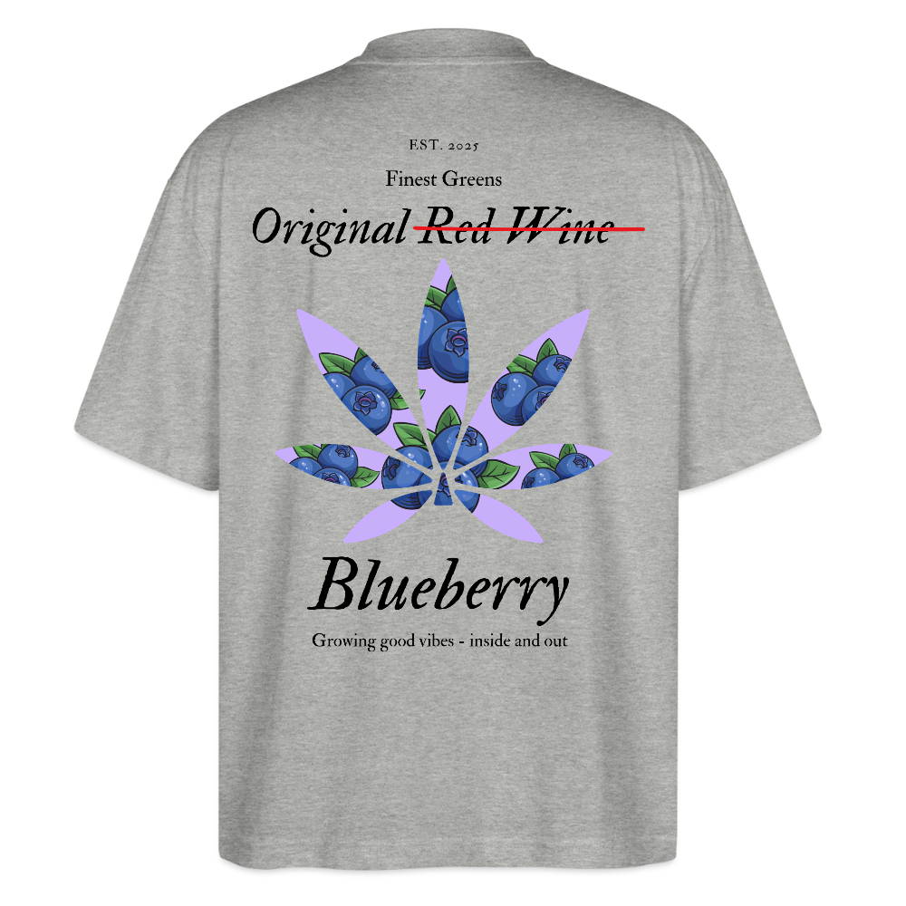 TRUE BERRY Oversized Unisex Bio T-Shirt - Grau meliert