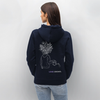 LOVE GROWS II Unisex Bio-Hoodie - French Navy