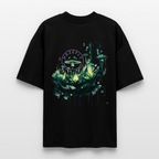 GLOW GARDEN Oversized Unisex Bio T-Shirt - Schwarz
