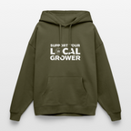 LOCAL GROWER Oversized Unisex Bio-Hoodie - Khaki