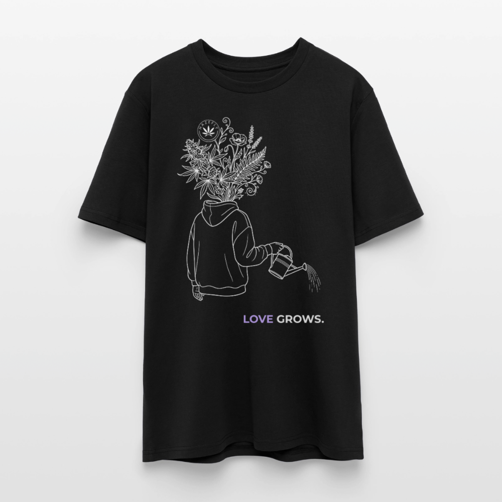 LOVE GROWS II Unisex Bio-T-Shirt - Schwarz