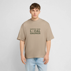 LOCAL GROWER Oversized Unisex Bio T-Shirt - Steingrau
