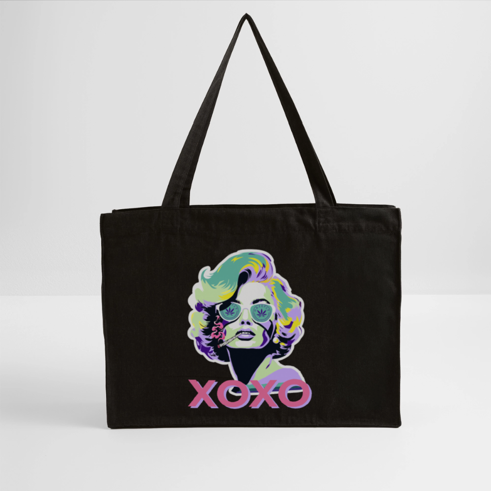 MARYLIN XOXO recycelter Shopping Bag - Schwarz