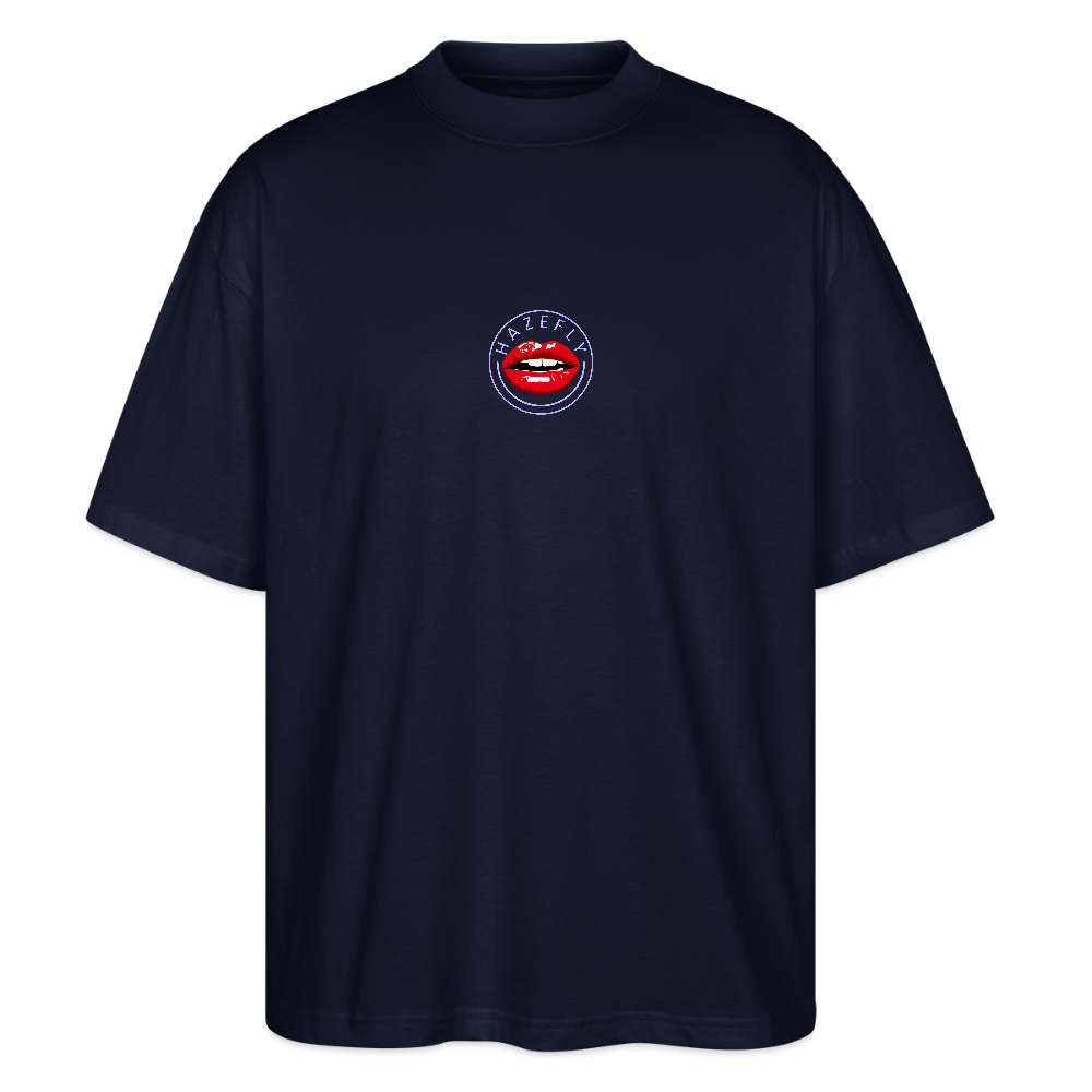 420 CLIQUE 2.0. Oversized Unisex Bio T-Shirt - Navy