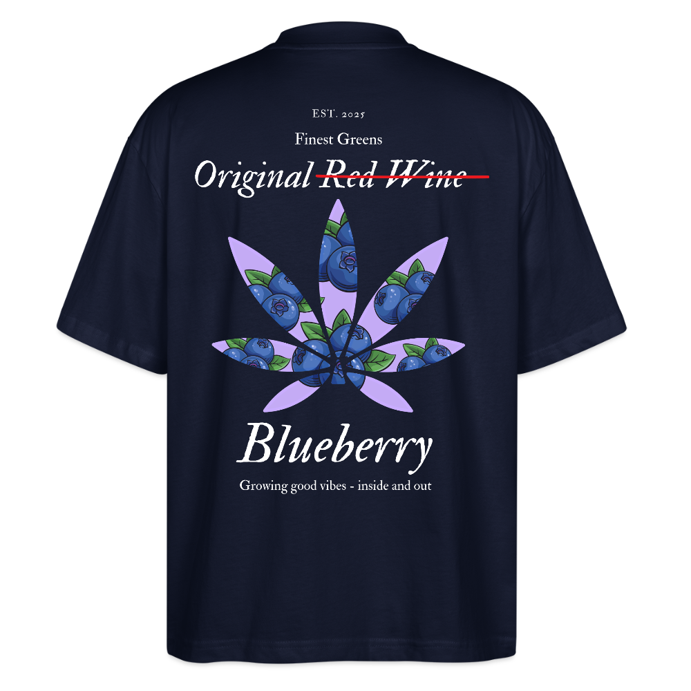 TRUE BERRY Oversized Unisex Bio T-Shirt - Navy