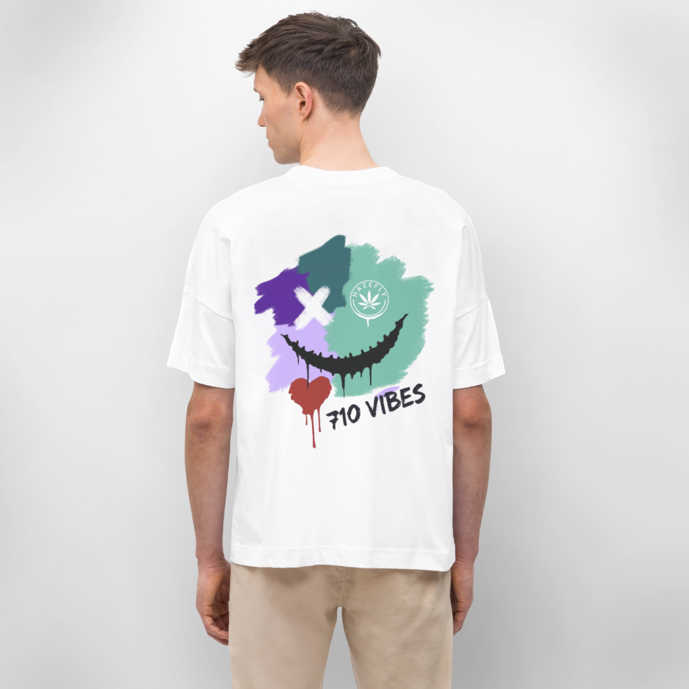 710 VIBES Oversized Unisex Bio T-Shirt - Weiß