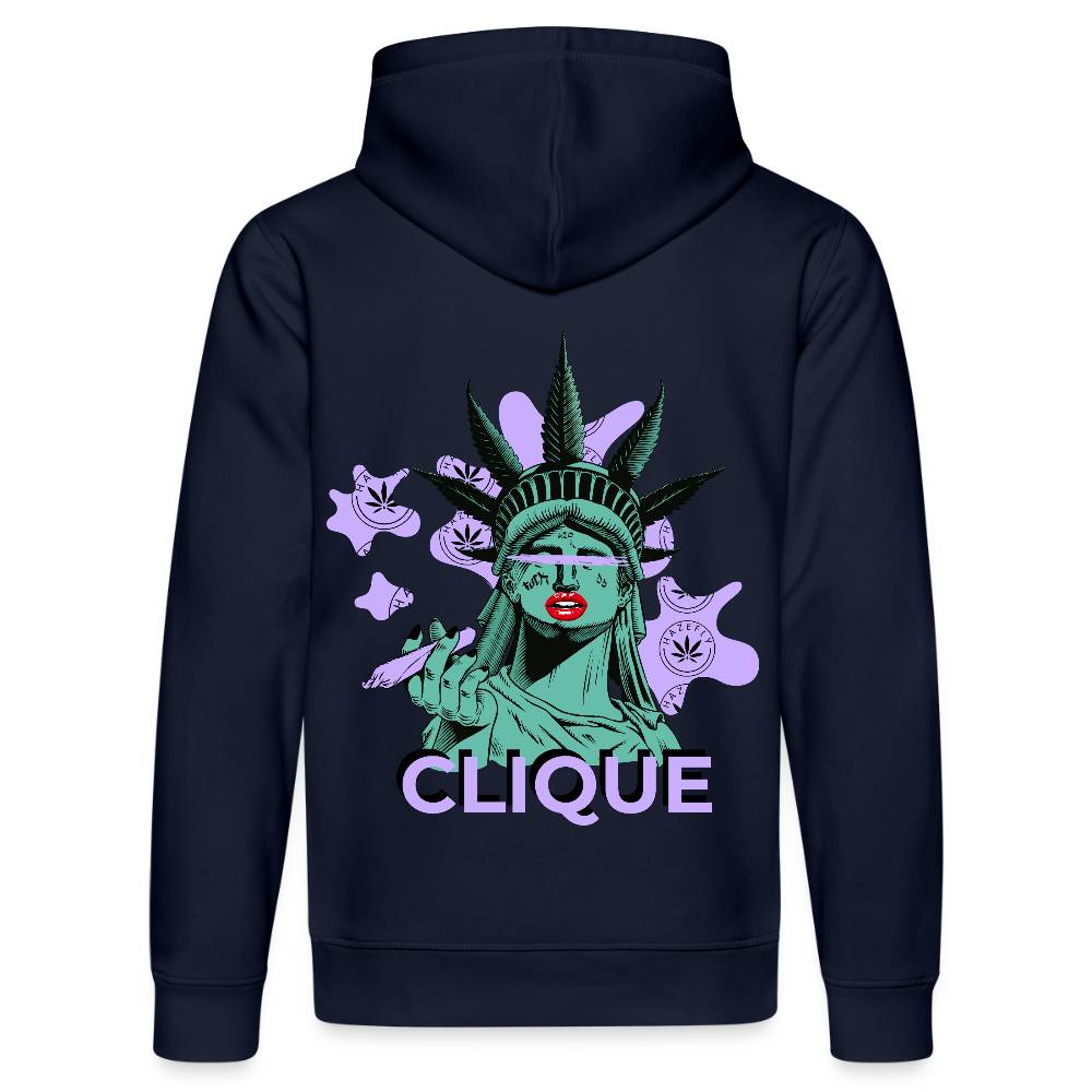 420 CLIQUE Unisex Bio-Hoodie - French Navy