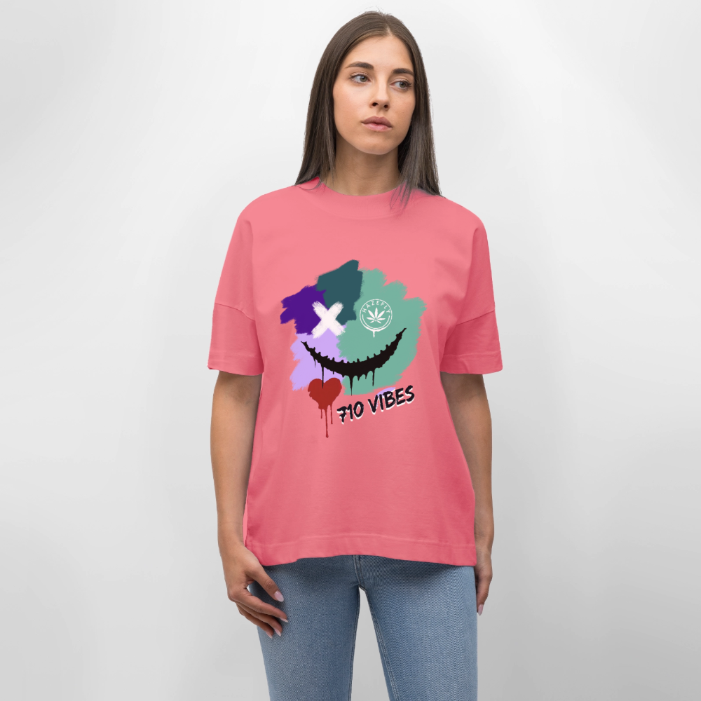 710 VIBES Oversized Unisex Bio T-Shirt - Pink 
