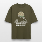 NUR GEBAUT Unisex Oversized Bio-T-Shirt - Khaki