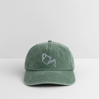 LOVE GROWS STICK Relaxed Vintage Cap - Vintage Flaschengrün 