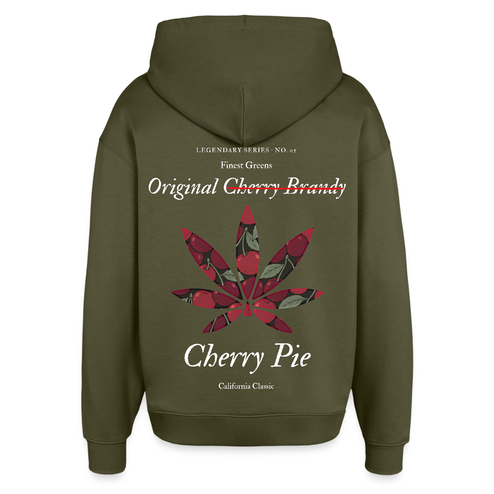 TRUE CHERRY Oversized Unisex Bio-Hoodie - Khaki