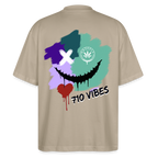 710 VIBES Oversized Unisex Bio T-Shirt - Steingrau