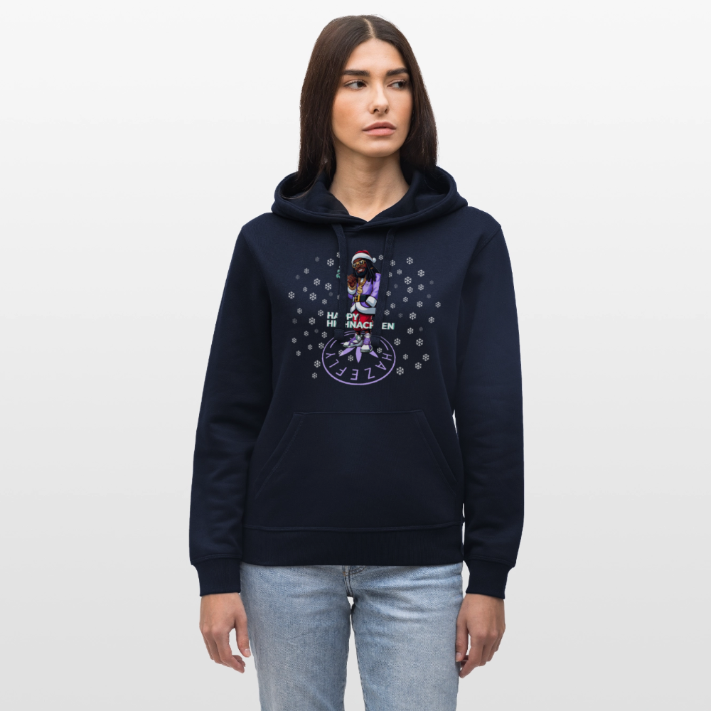 HI SANTA Unisex Bio-Hoodie - French Navy