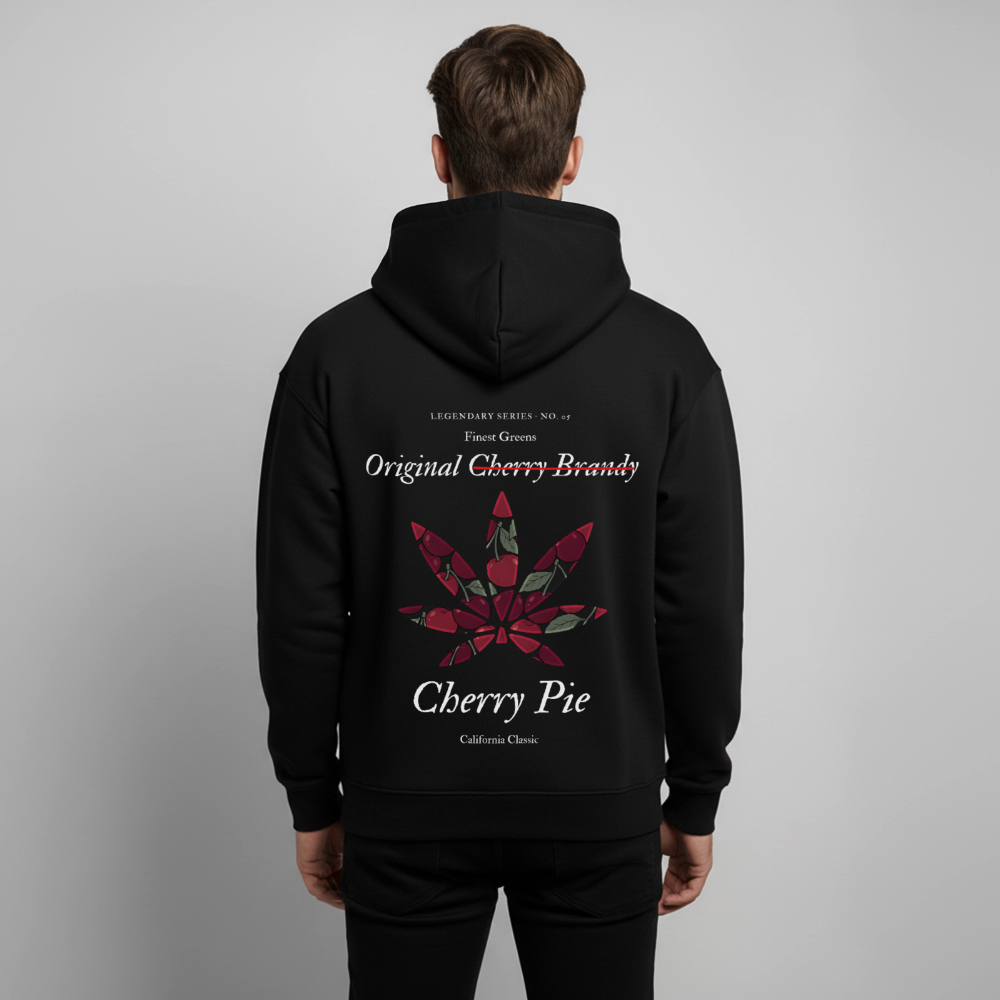TRUE CHERRY Oversized Unisex Bio-Hoodie - Schwarz