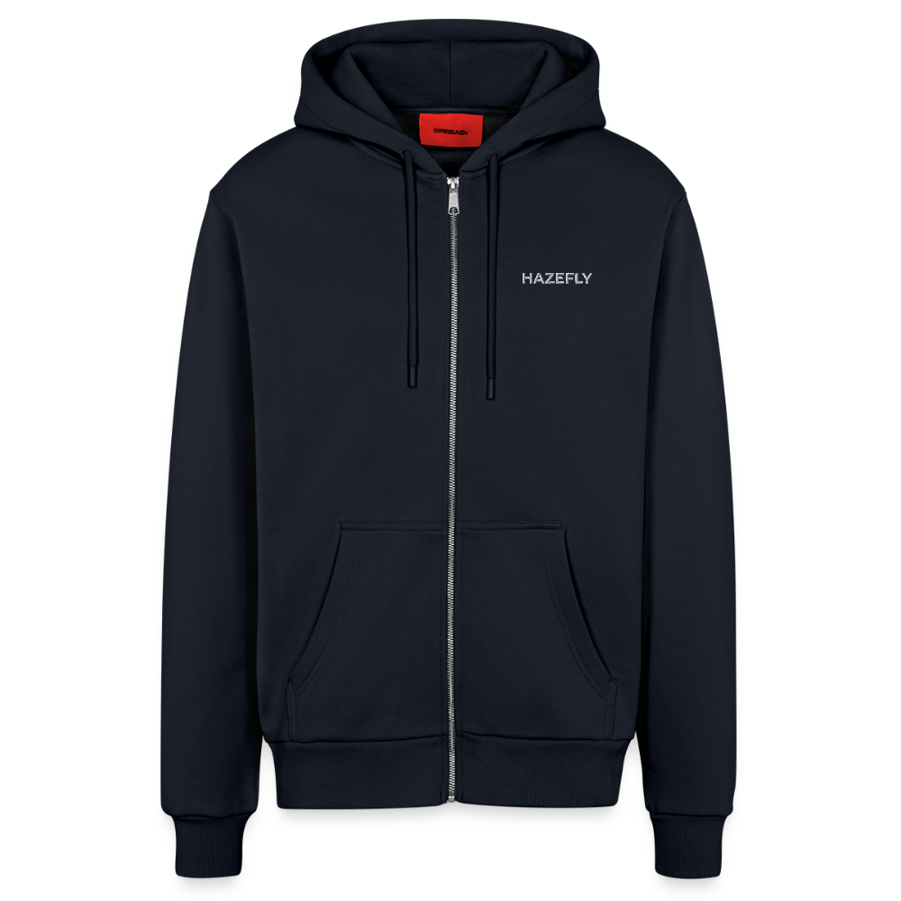 HF SIGNATURE Organic Relaxed Kaputzenjacke - DARK NAVY