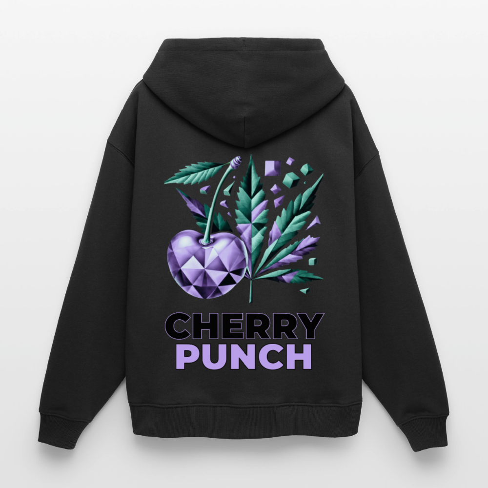 CHERRY PUNCH Oversized Unisex Bio-Hoodie - Schwarz