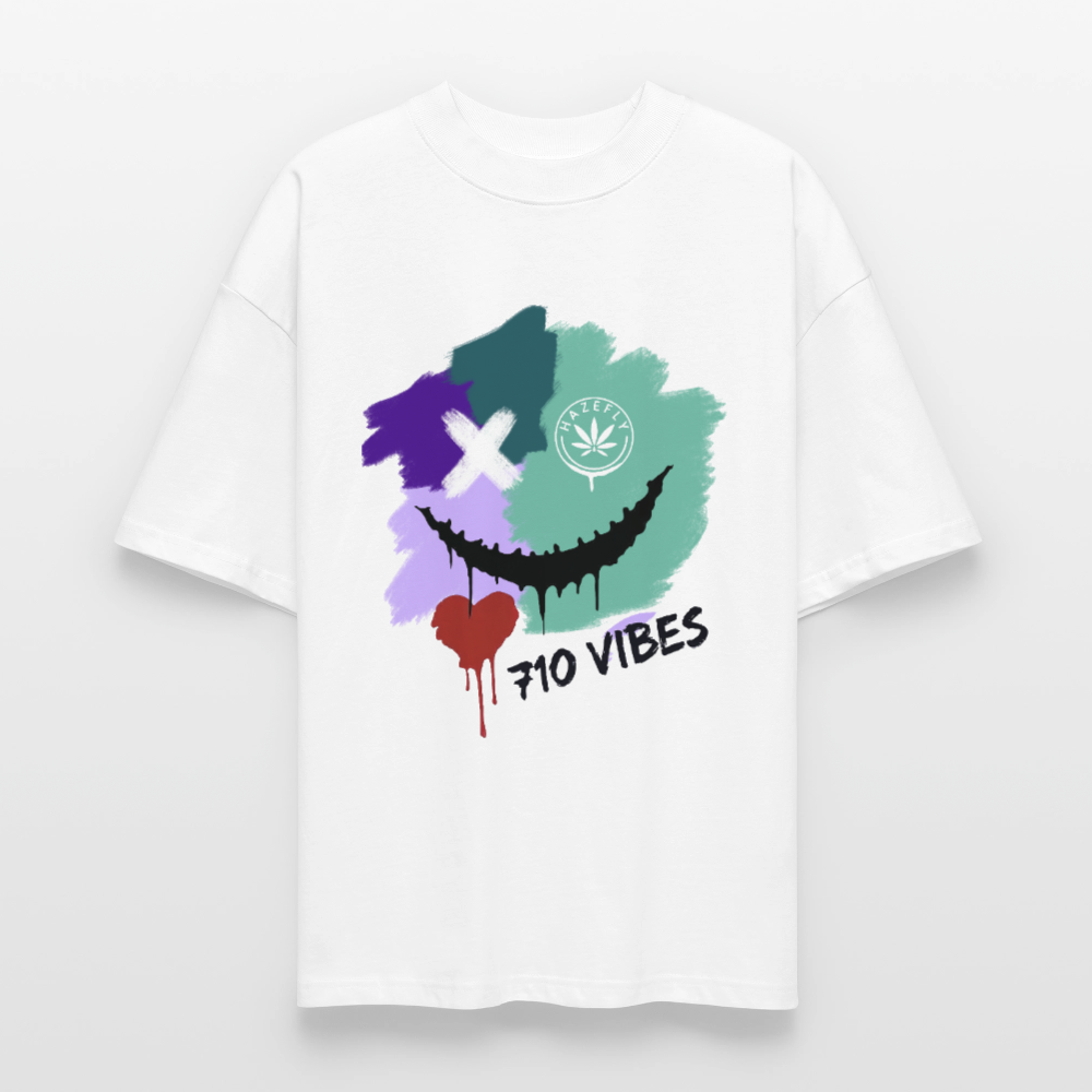 710 VIBES Oversized Unisex Bio T-Shirt - Weiß