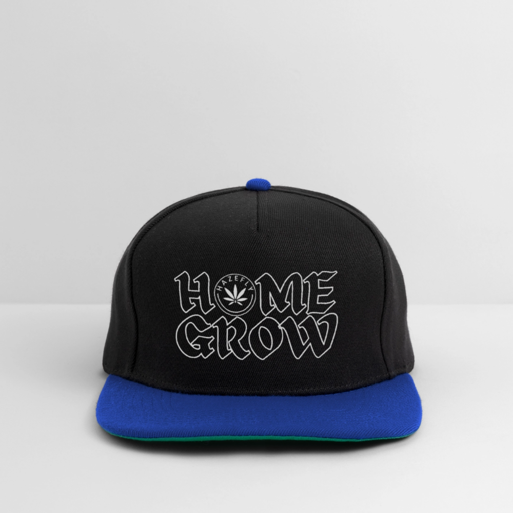HOME GROW Snapback Cap - Schwarz/Königsblau