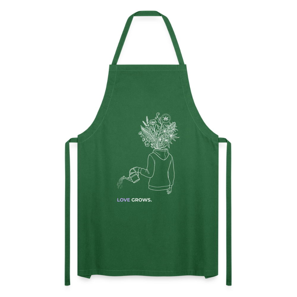 LOVE GROWS I Kochschürze - Grün