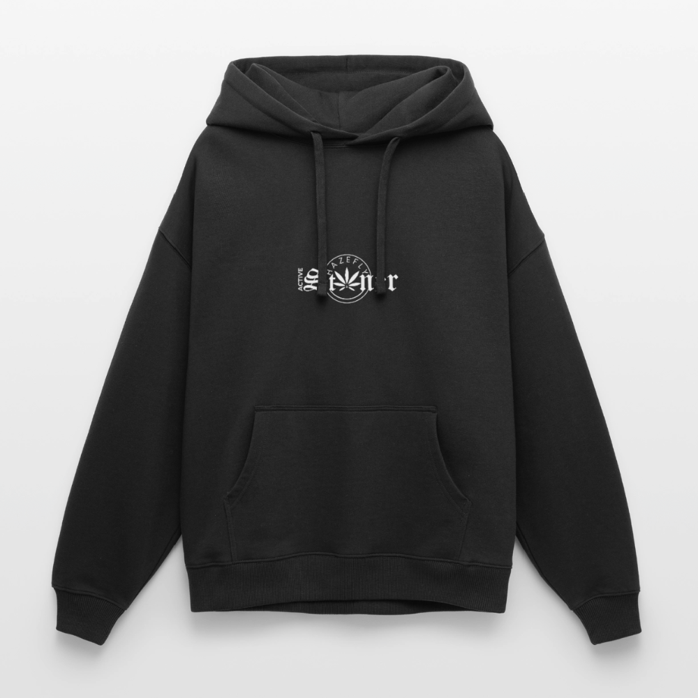 ACTIVE STONER Oversized Unisex Bio-Hoodie - Schwarz