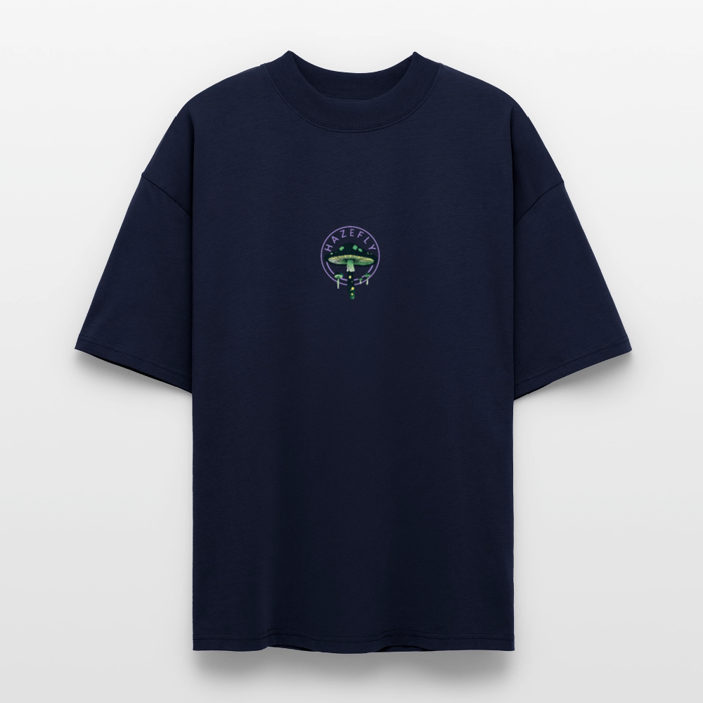 GLOW GARDEN Oversized Unisex Bio T-Shirt - Navy