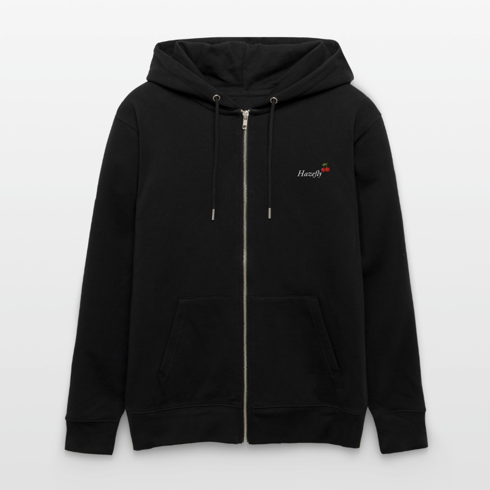 TRUE CHERRY Unisex Bio-Kapuzenjacke - Schwarz