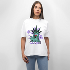 420 CLIQUE Oversized Unisex Bio T-Shirt - Weiß