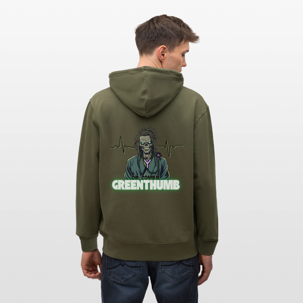 DR. ZOMBIE Unisex Bio-Kapuzenjacke - Khaki
