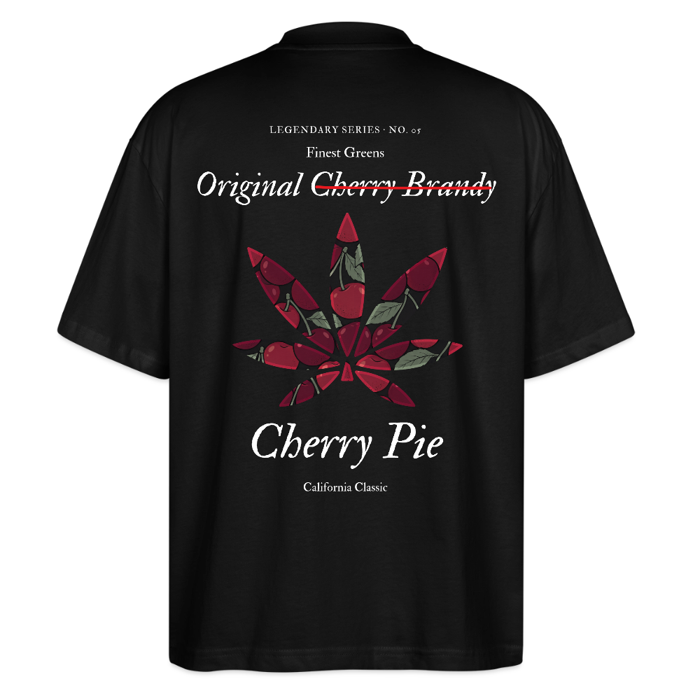 TRUE CHERRY Oversized Unisex Bio T-Shirt - Schwarz