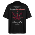 TRUE CHERRY Oversized Unisex Bio T-Shirt - Schwarz