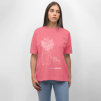 LOVE GROWS II Oversized Unisex Bio T-Shirt - Pink 