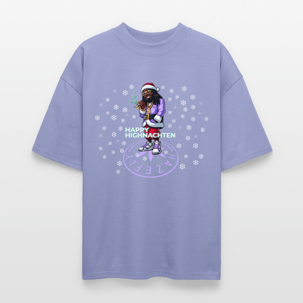 HI SANTA Oversized Unisex Bio T-Shirt - Violett