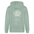 NOT HIGH ENOUGH Unisex Bio-Kapuzenjacke - Helles Graugrün