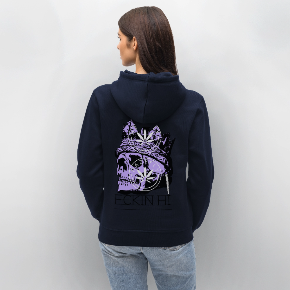 420 SKULL Unisex Bio-Hoodie - French Navy