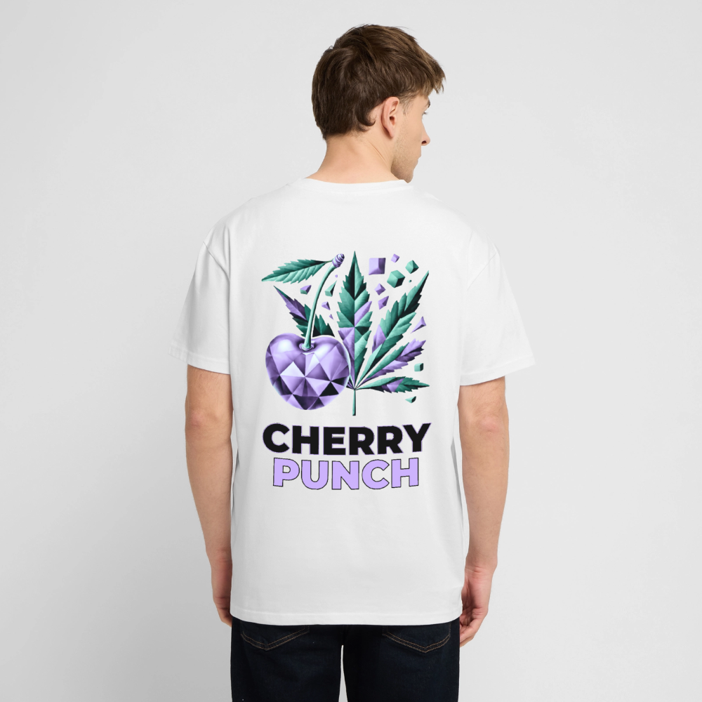 CHERRY PUNCH Oversized Unisex Bio T-Shirt - Weiß