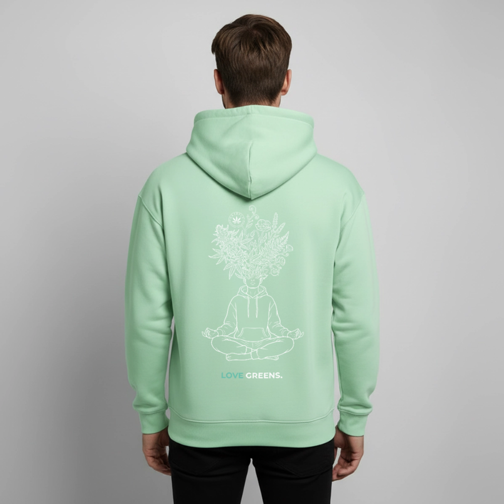 LOVE GREENS Oversized Unisex Bio-Hoodie - Nebeljade
