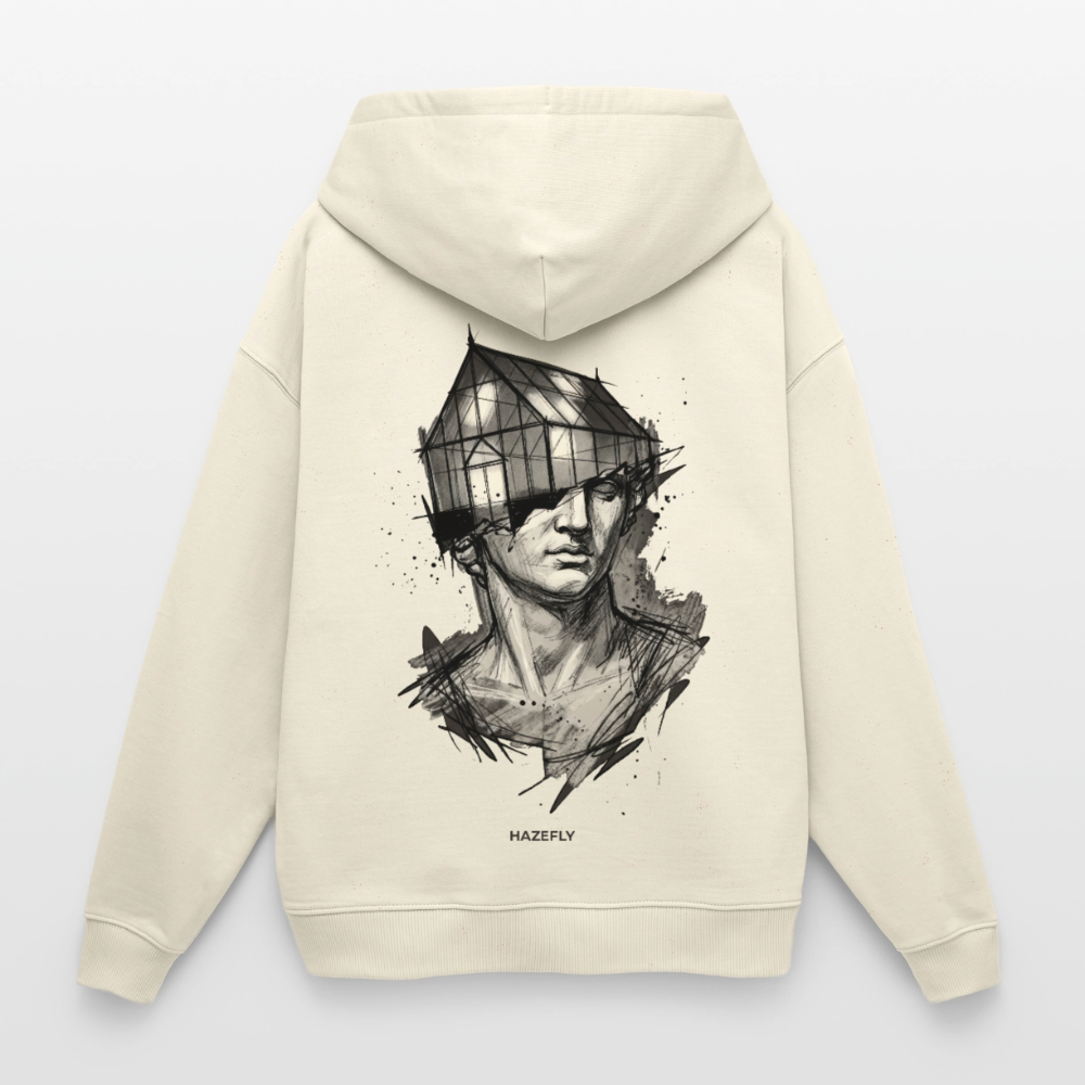 GREEN MIND Oversized Unisex Bio-Hoodie - Natur