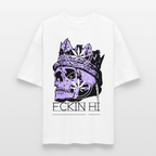 420 SKULL Oversized Unisex Bio T-Shirt - Weiß