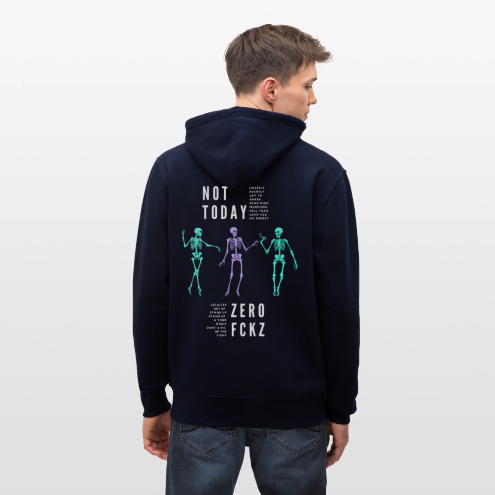 NOT TODAY Unisex Bio-Kapuzenjacke - Navy