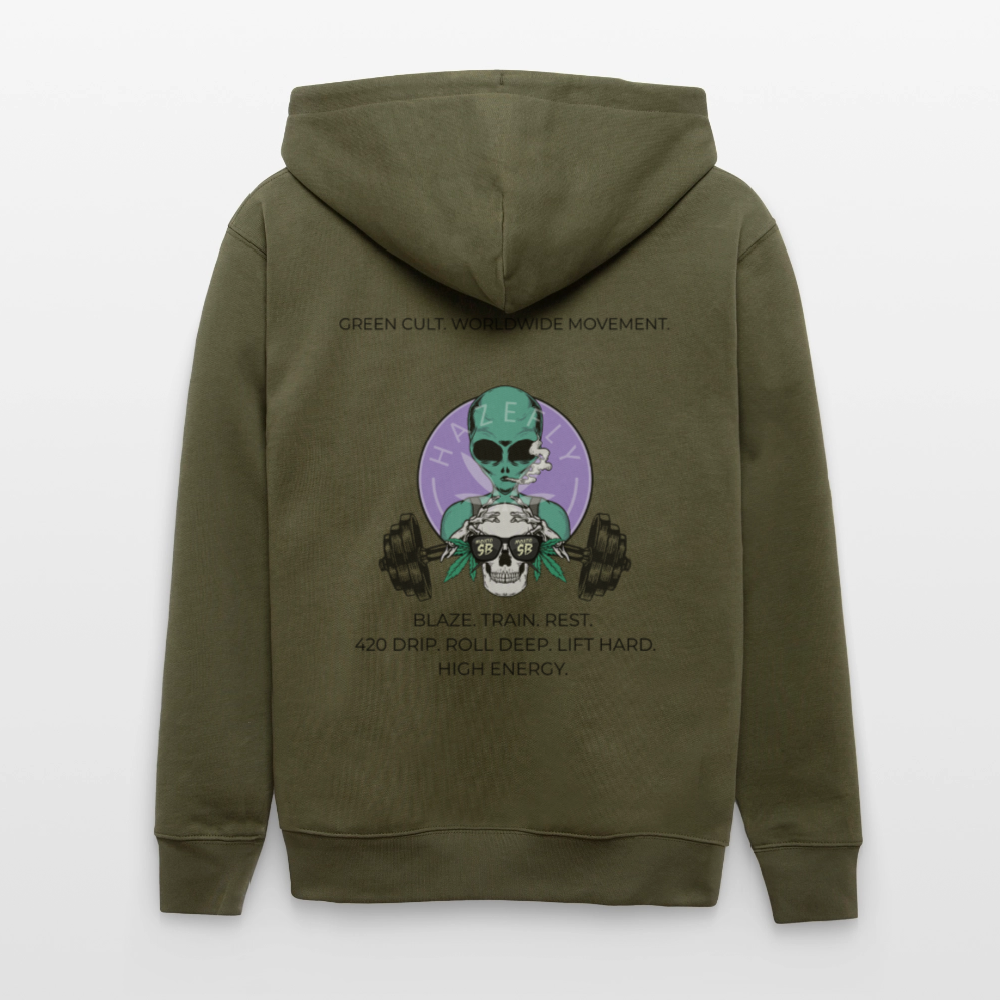 GREEN CULT Unisex Bio-Kapuzenjacke - Khaki
